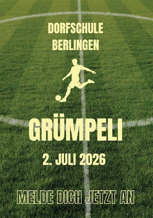 Grümpeli der Dorfschule Berlingen am 2. Juli 2026 – Melde dich jetzt an!